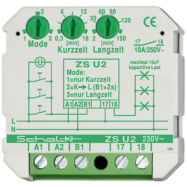Schalk Lichtzeit-Impulsschalter m.3 Modi 1S 16A ZS U2